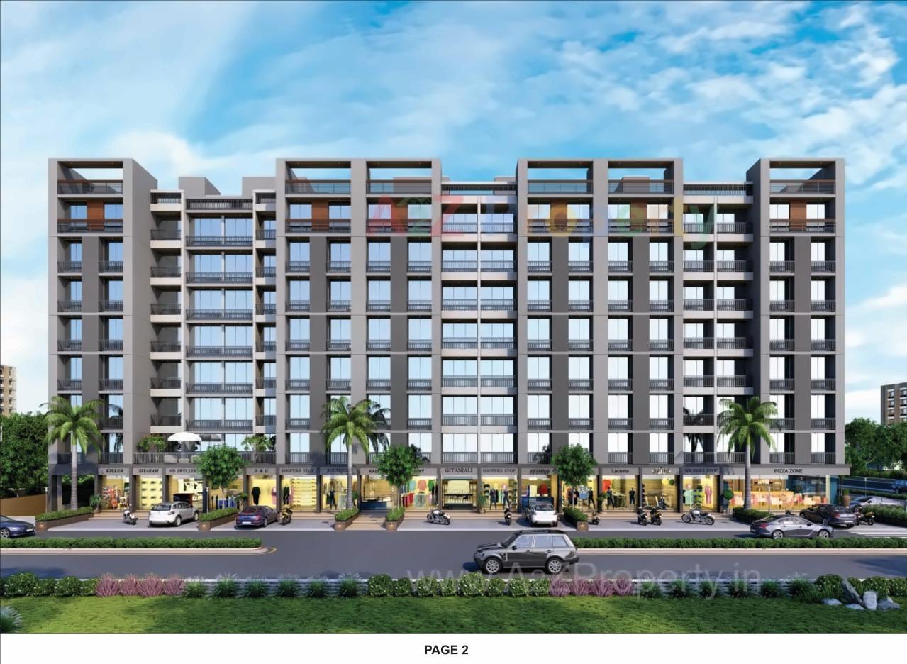 3D Elevation of real estate project Samanvay Glorious located at Ahmedabad, Ahmedabad, Gujarat
