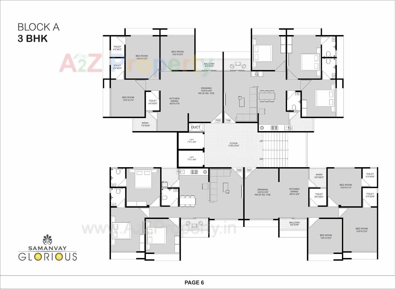 Layout of real estate project Samanvay Glorious located at Ahmedabad, Ahmedabad, Gujarat