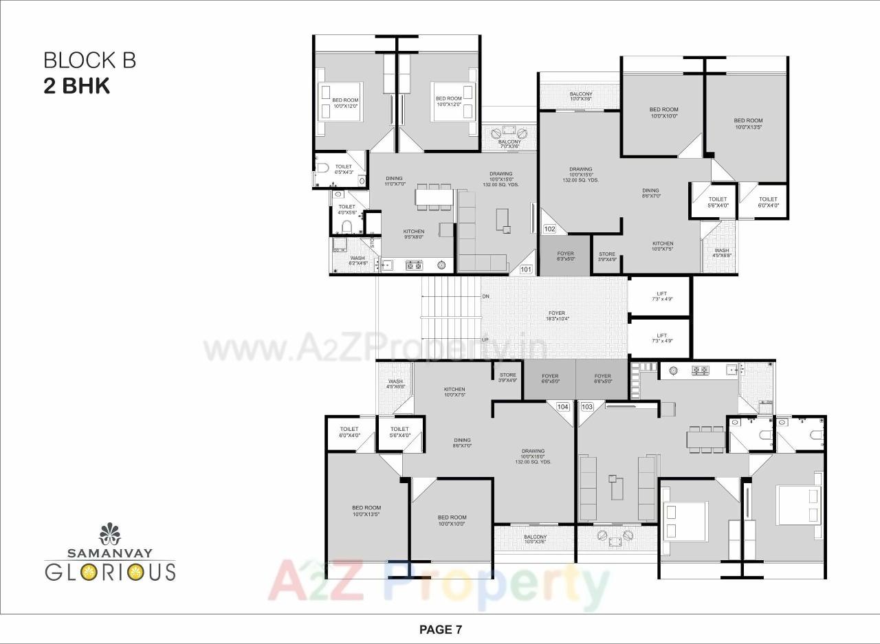Layout of real estate project Samanvay Glorious located at Ahmedabad, Ahmedabad, Gujarat