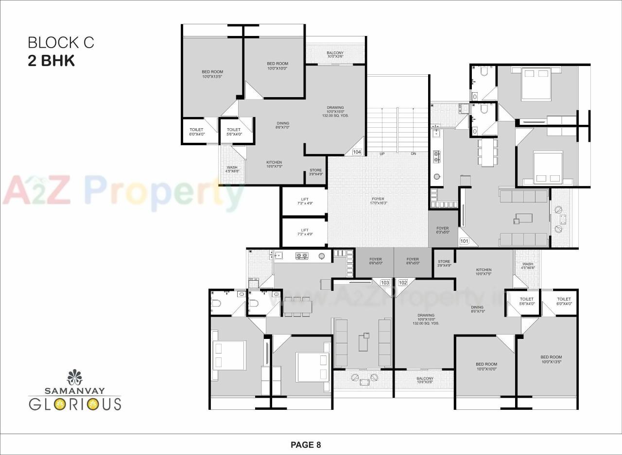 Layout of real estate project Samanvay Glorious located at Ahmedabad, Ahmedabad, Gujarat