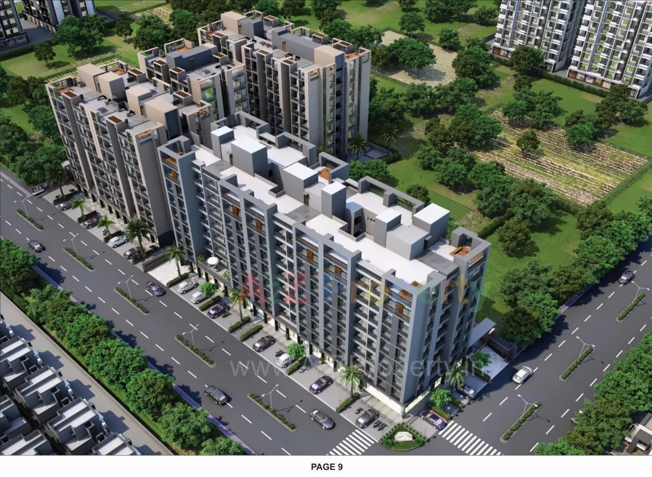 3D Elevation of real estate project Samanvay Glorious located at Ahmedabad, Ahmedabad, Gujarat