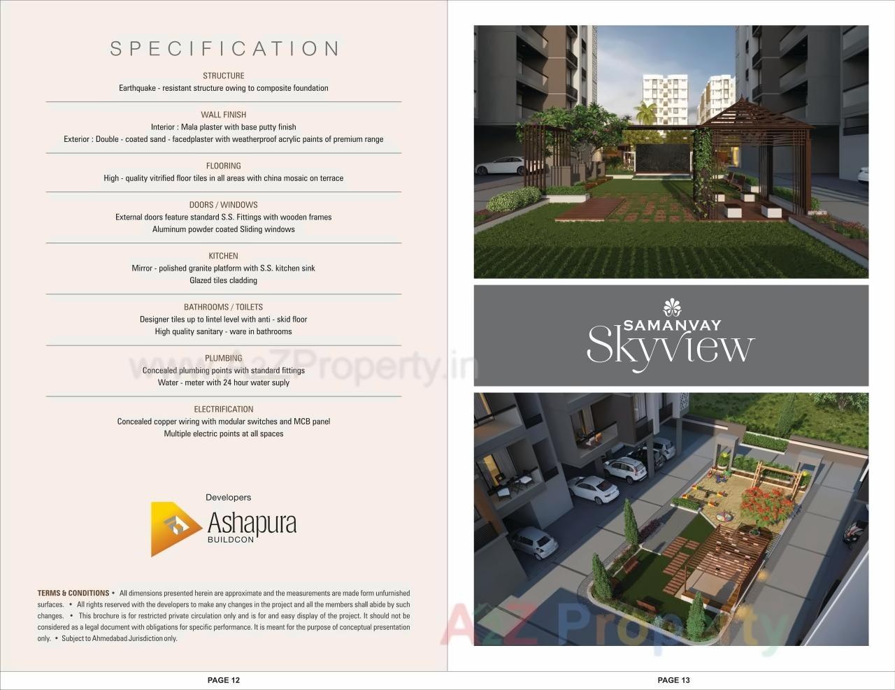  of real estate project Samanvay Skyview located at Tragad, Ahmedabad, Gujarat