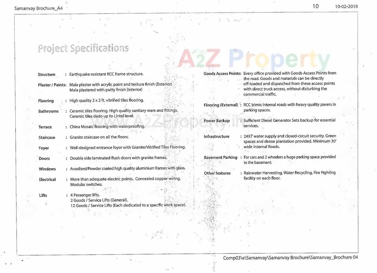 Project Specifications