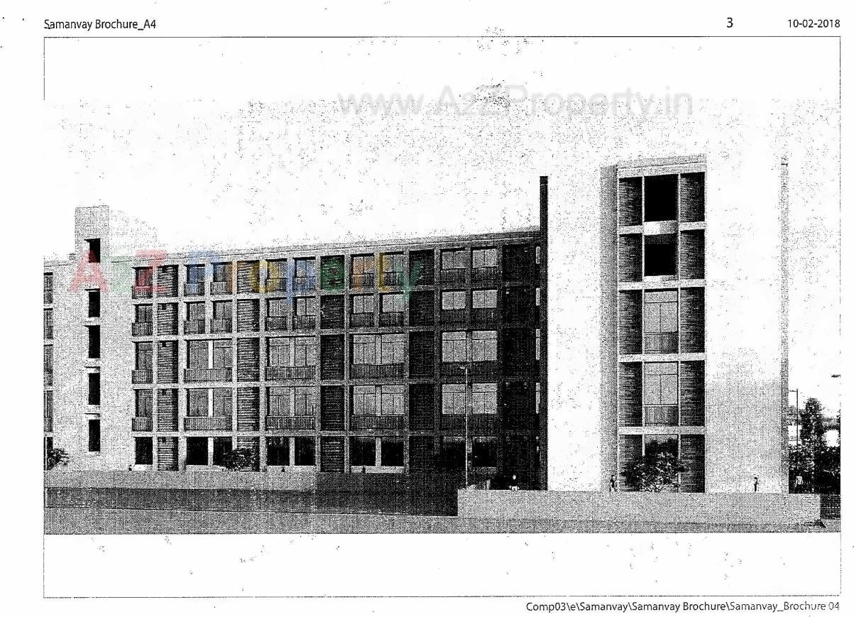 3D Elevation of real estate project Samanvay located at Shaher-kotda, Ahmedabad, Gujarat