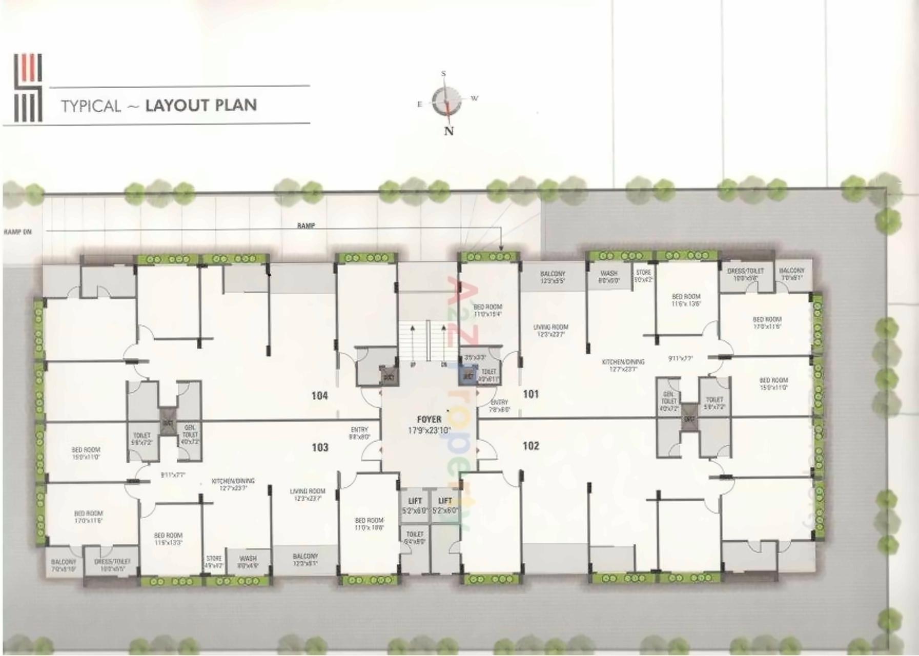 Layout of real estate project Samarth Heights located at Sola, Ahmedabad, Gujarat