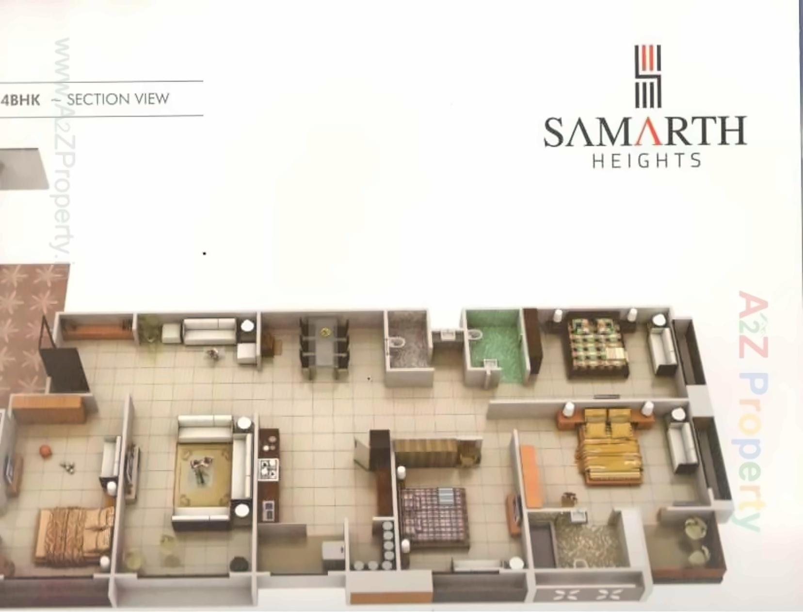 Layout of real estate project Samarth Heights located at Sola, Ahmedabad, Gujarat
