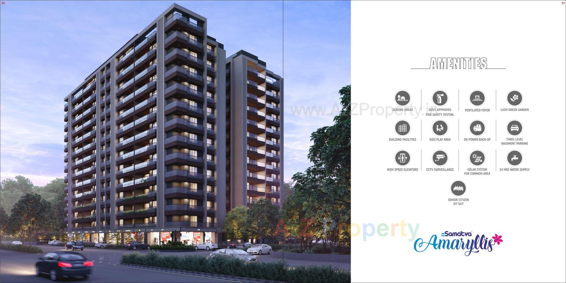 3D Elevation of real estate project Samatva Amaryllis located at Bhadaj, Ahmedabad, Gujarat