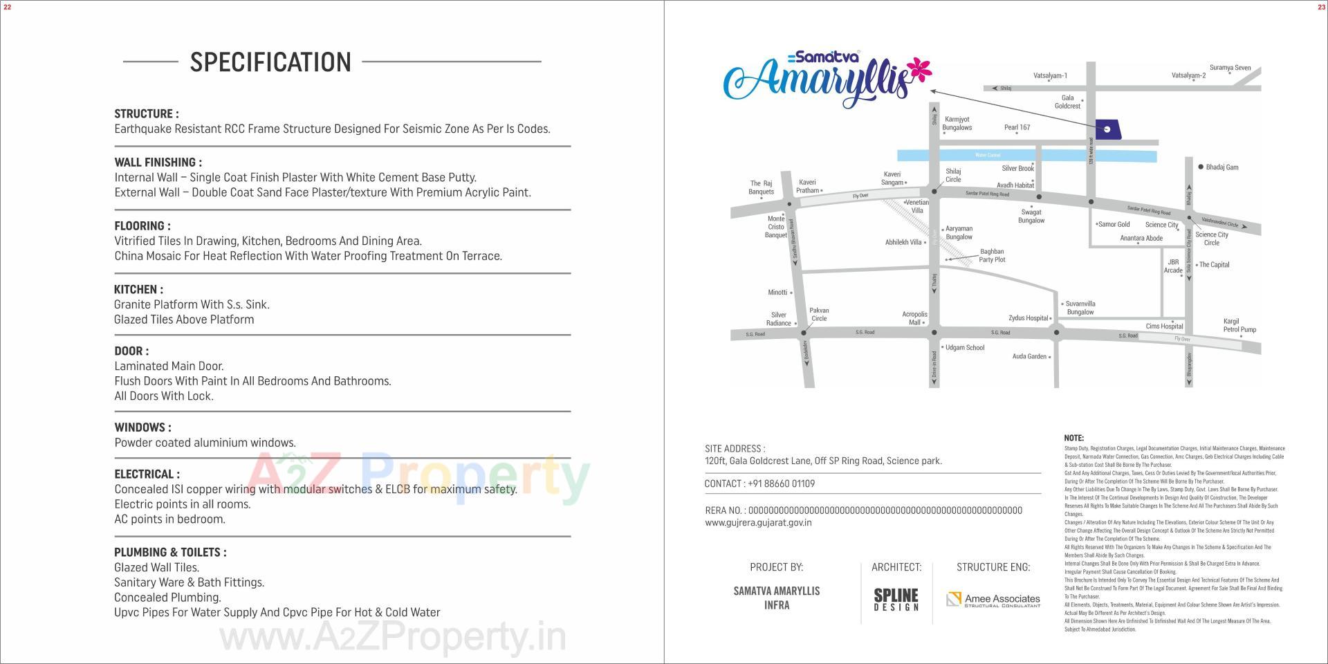  of real estate project Samatva Amaryllis located at Bhadaj, Ahmedabad, Gujarat