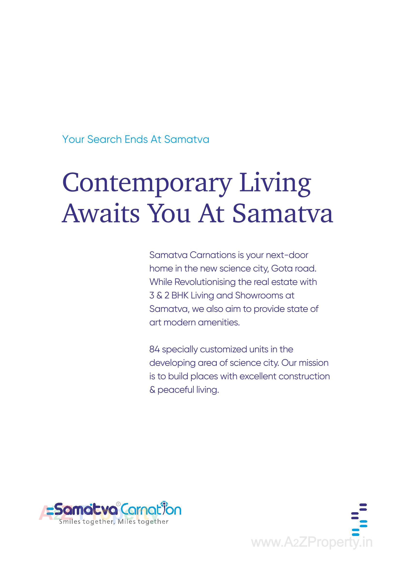  of real estate project Samatva Carnation located at Gota, Ahmedabad, Gujarat