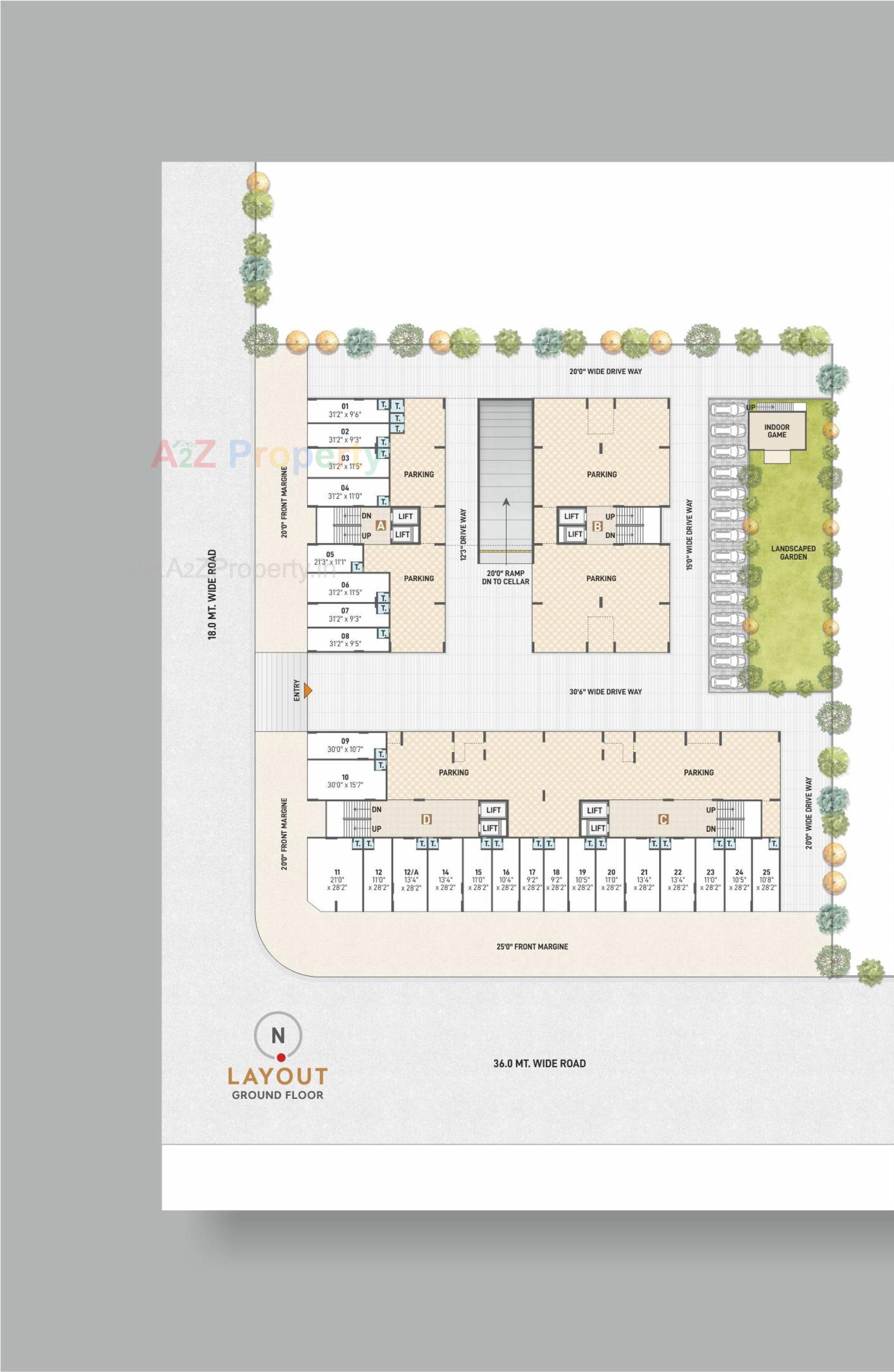 Layout of real estate project Samay Aristo located at Ahmedabad, Ahmedabad, Gujarat