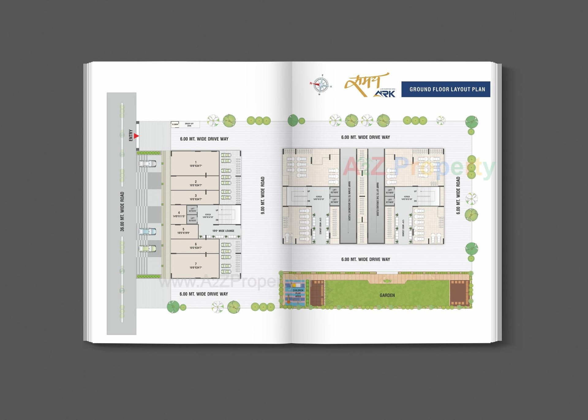 Layout of real estate project Samay Ark located at Bilasiya, Ahmedabad, Gujarat