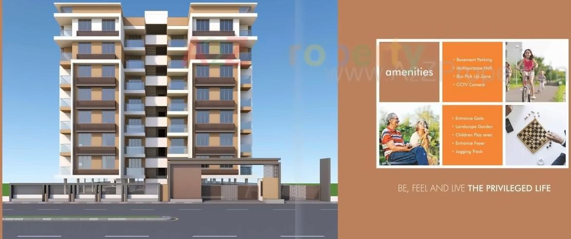 3D Elevation of real estate project Samay Residency located at Ahmedabad, Ahmedabad, Gujarat