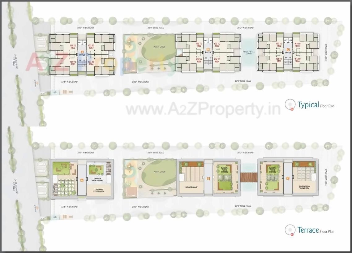 Layout of real estate project Samay Sky Track located at Ahmedabad, Ahmedabad, Gujarat