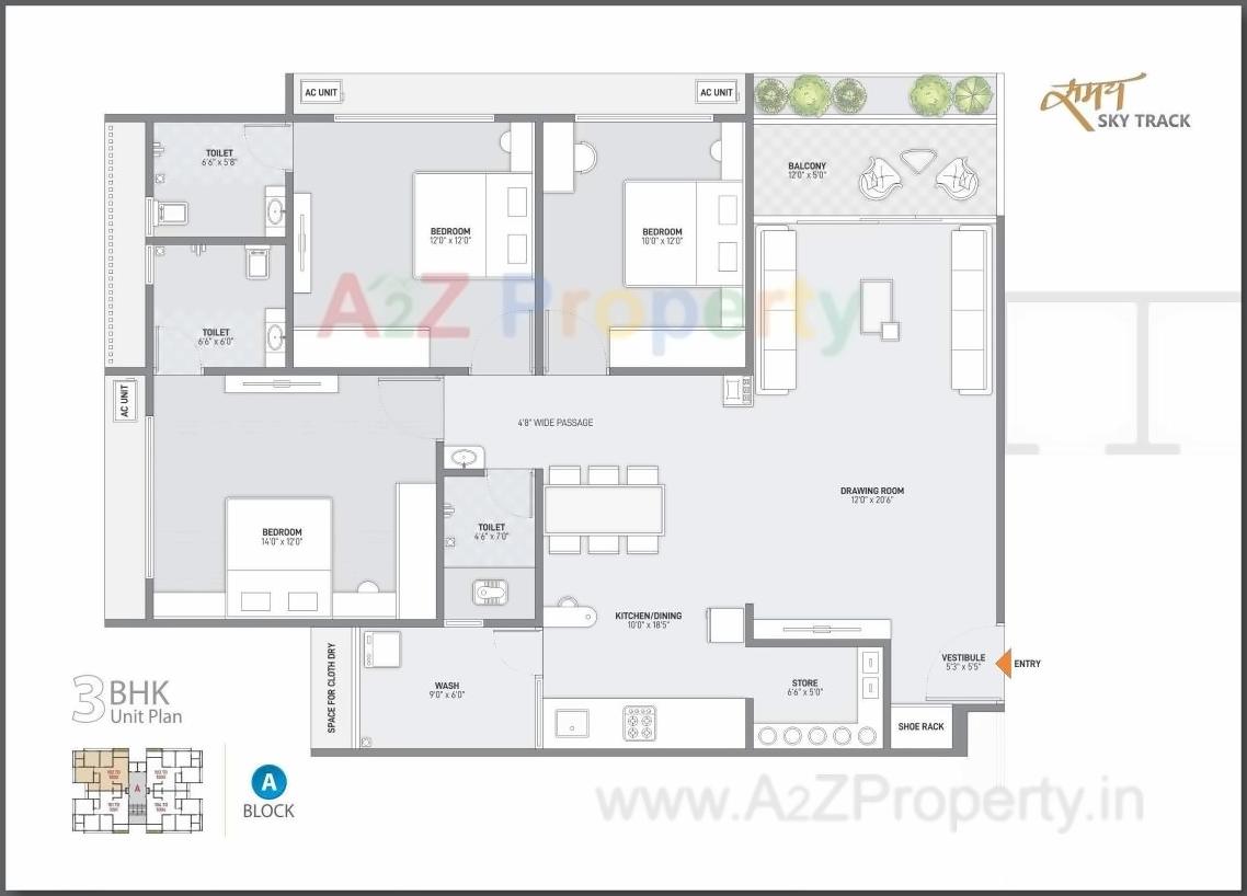 Layout of real estate project Samay Sky Track located at Ahmedabad, Ahmedabad, Gujarat