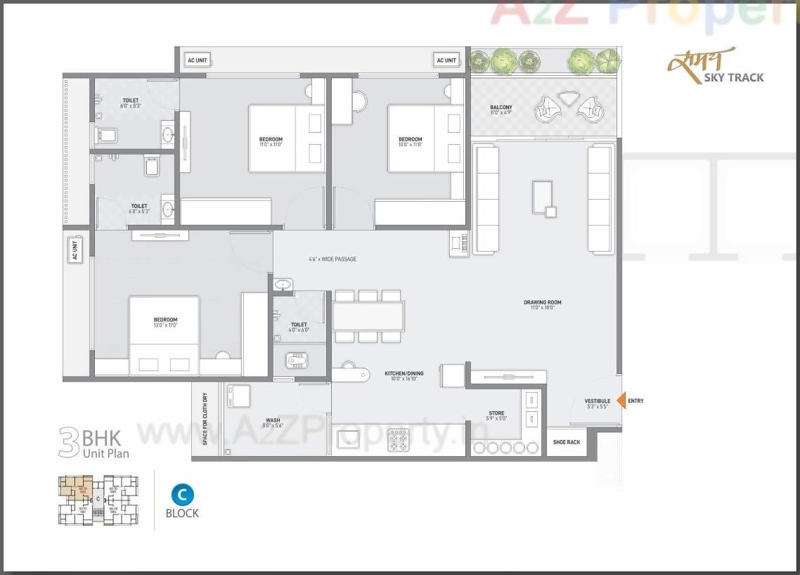 Layout of real estate project Samay Sky Track located at Ahmedabad, Ahmedabad, Gujarat