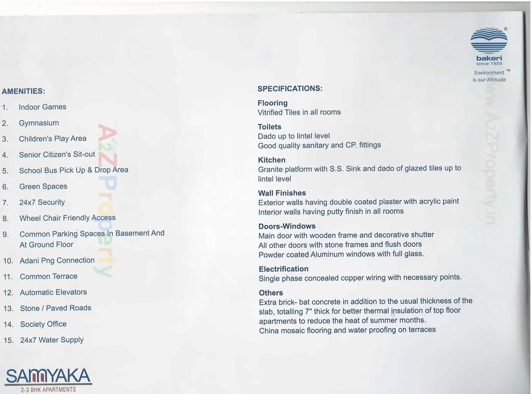  of real estate project Samyaka Apartments located at Vejalpur, Ahmedabad, Gujarat