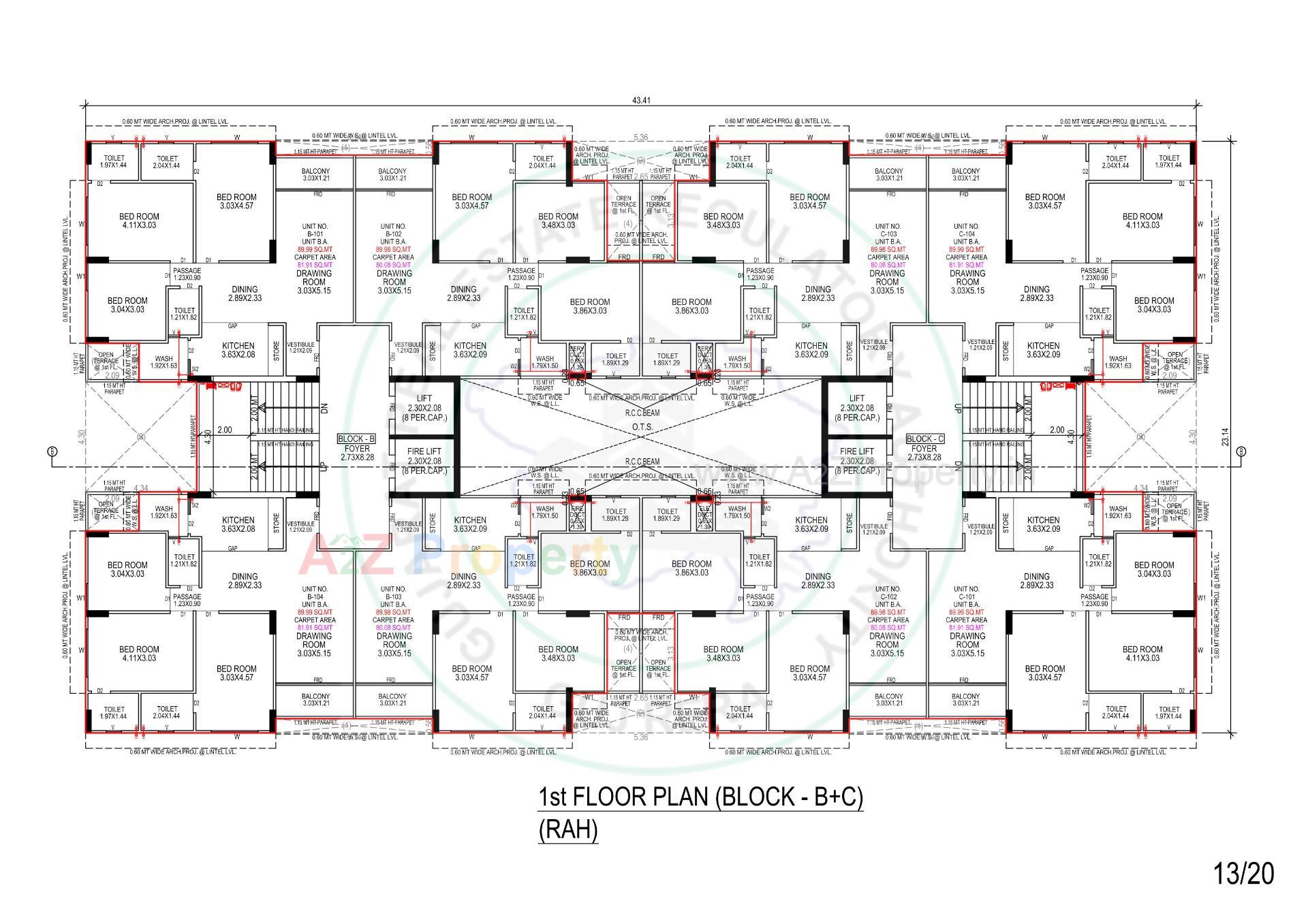 Layout of real estate project Samesh located at Vasna, Ahmedabad, Gujarat
