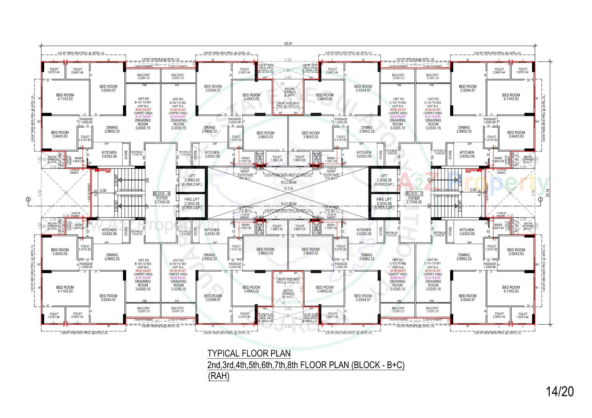 Layout of real estate project Samesh located at Vasna, Ahmedabad, Gujarat