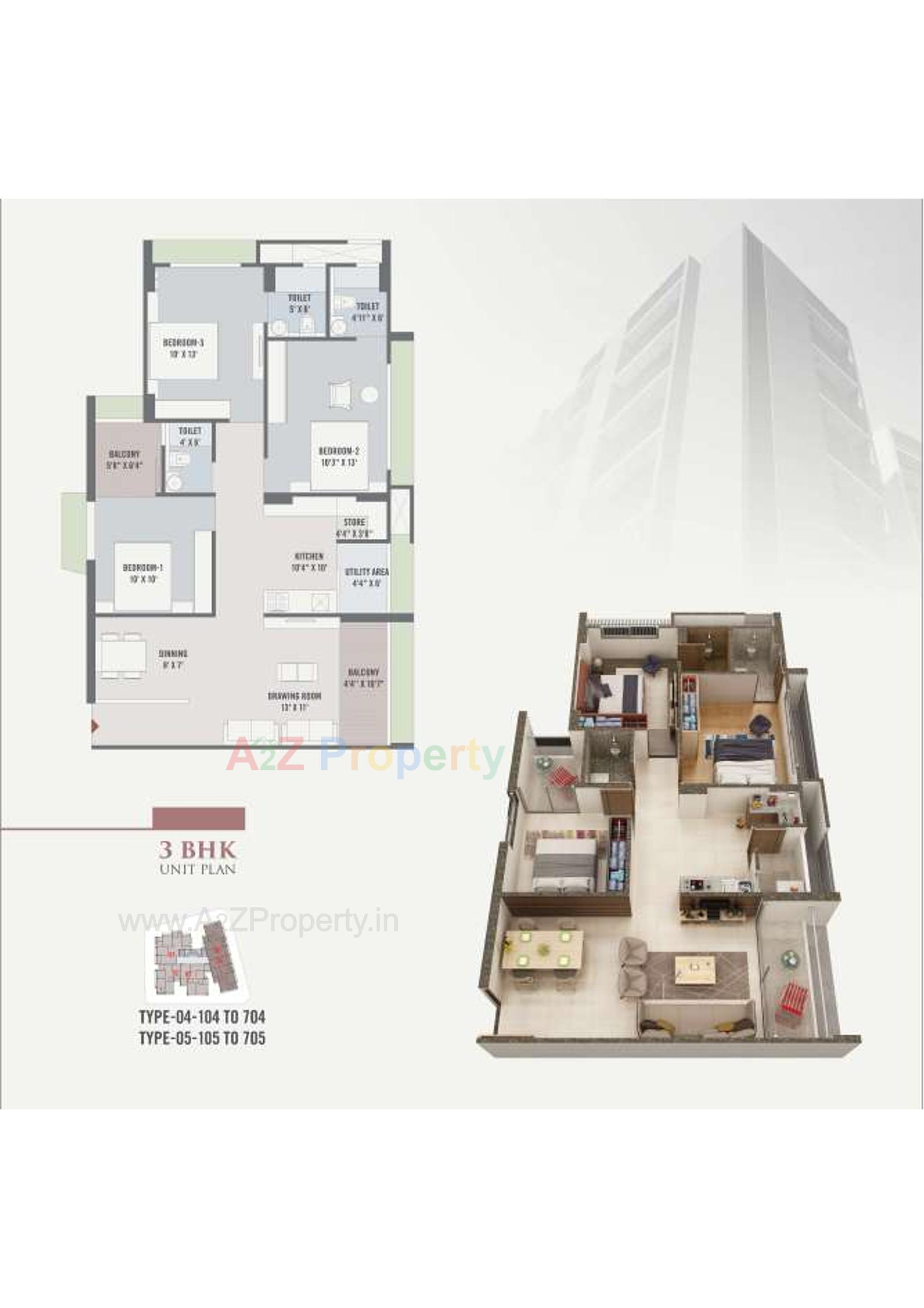 Layout of real estate project Samir Appartment located at Vastrapur, Ahmedabad, Gujarat