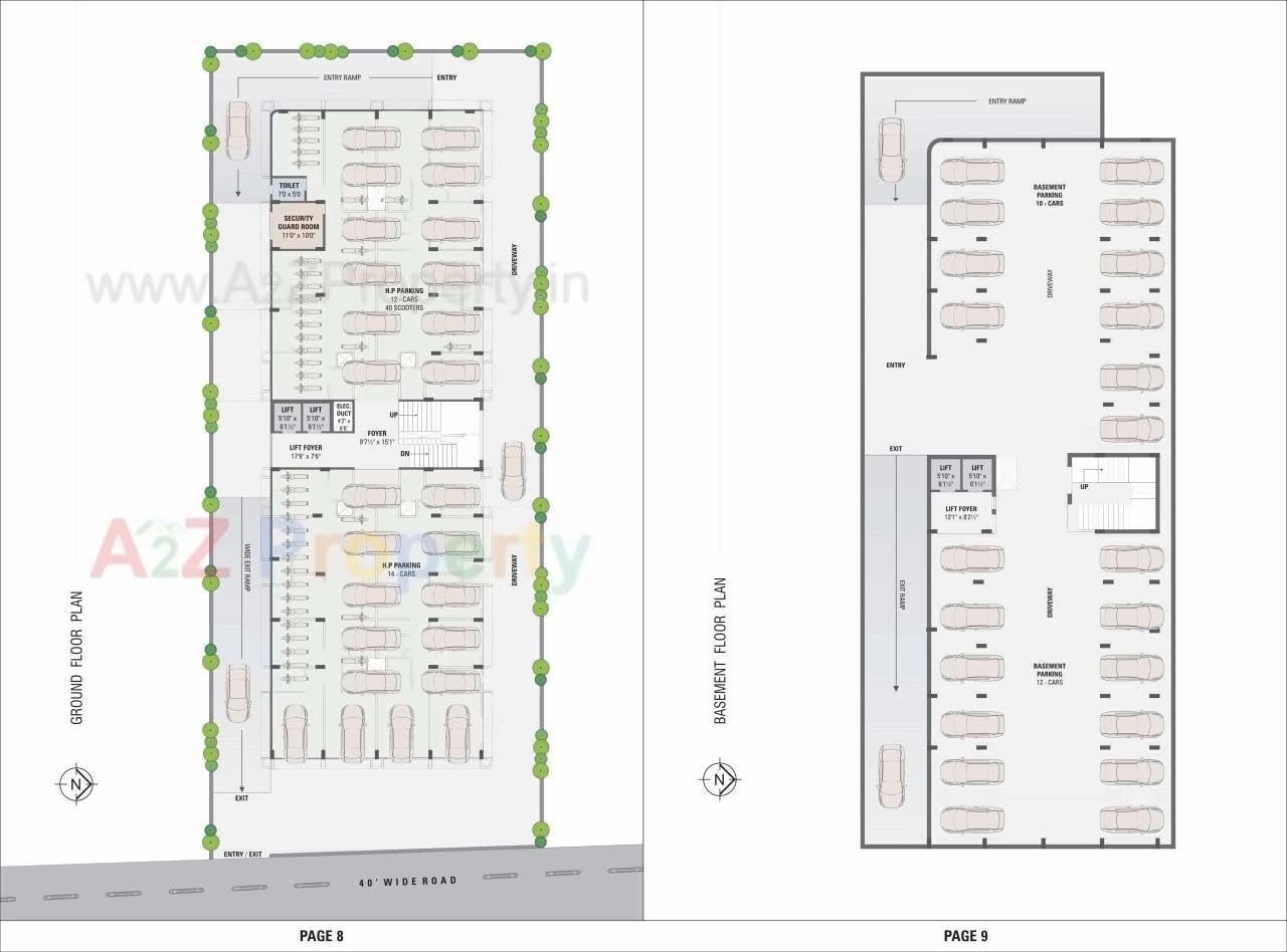 Layout of real estate project Samkit Flats located at Paldi, Ahmedabad, Gujarat