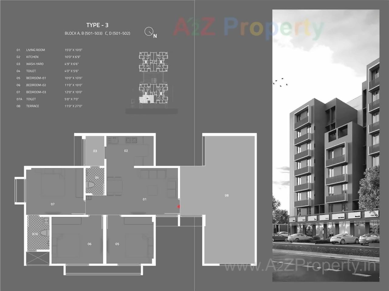 Layout of real estate project Sampad Albero located at Motera, Ahmedabad, Gujarat