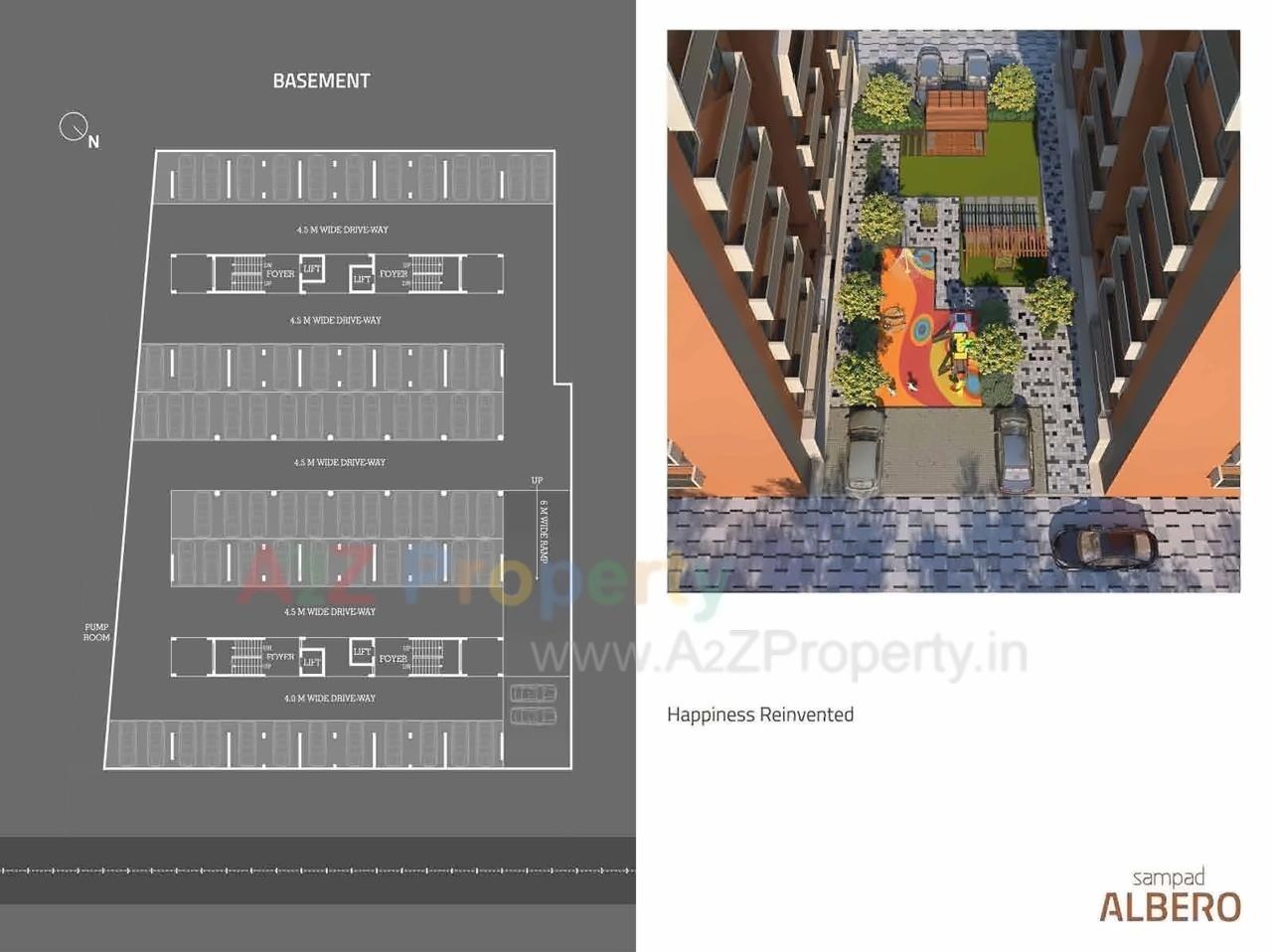 Layout of real estate project Sampad Albero located at Motera, Ahmedabad, Gujarat