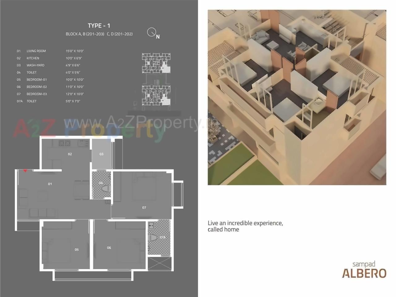 Layout of real estate project Sampad Albero located at Motera, Ahmedabad, Gujarat