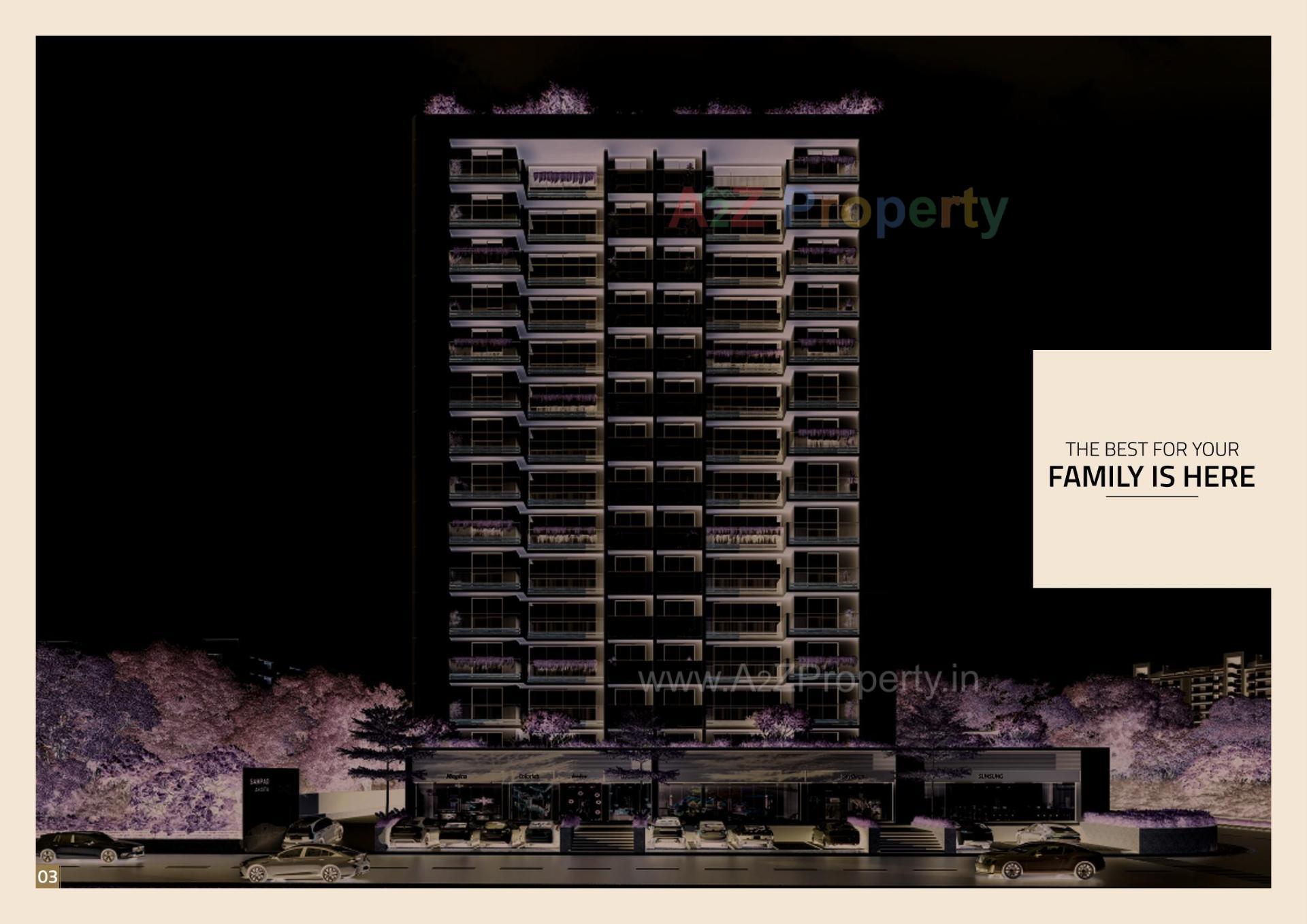 3D Elevation of real estate project Sampad Arista located at Chandkheda, Ahmedabad, Gujarat