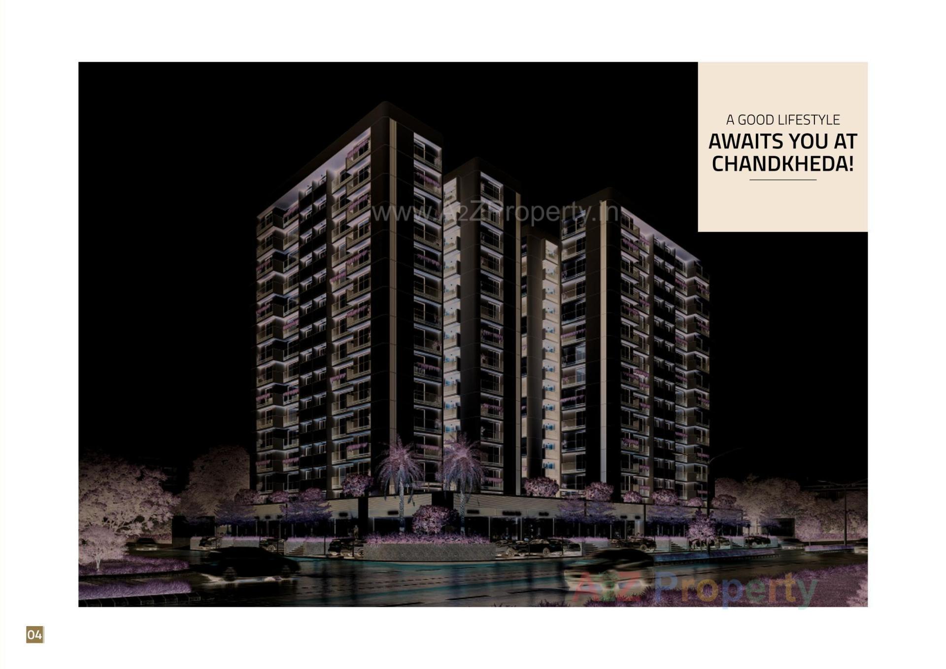 3D Elevation of real estate project Sampad Arista located at Chandkheda, Ahmedabad, Gujarat