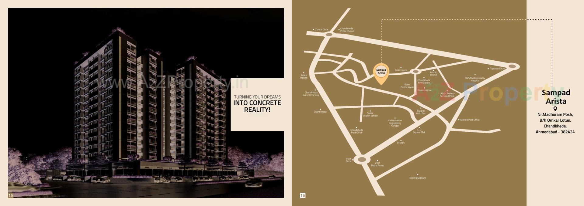  of real estate project Sampad Arista located at Chandkheda, Ahmedabad, Gujarat