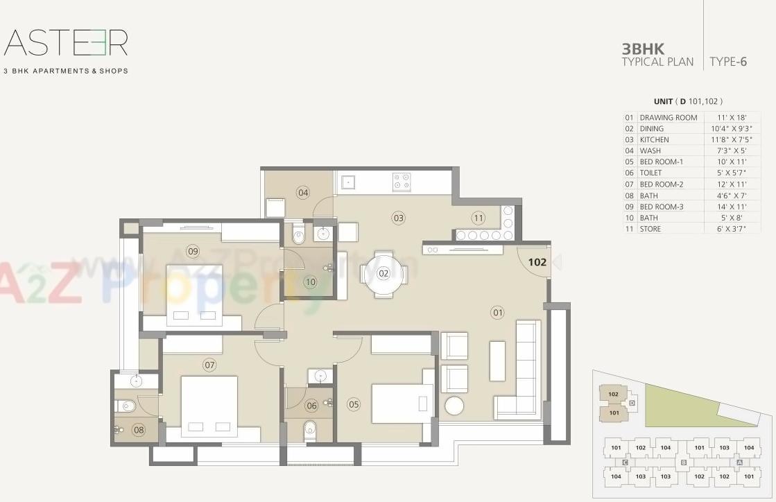 Layout of real estate project Sampad Aster located at Ahmedabad, Ahmedabad, Gujarat
