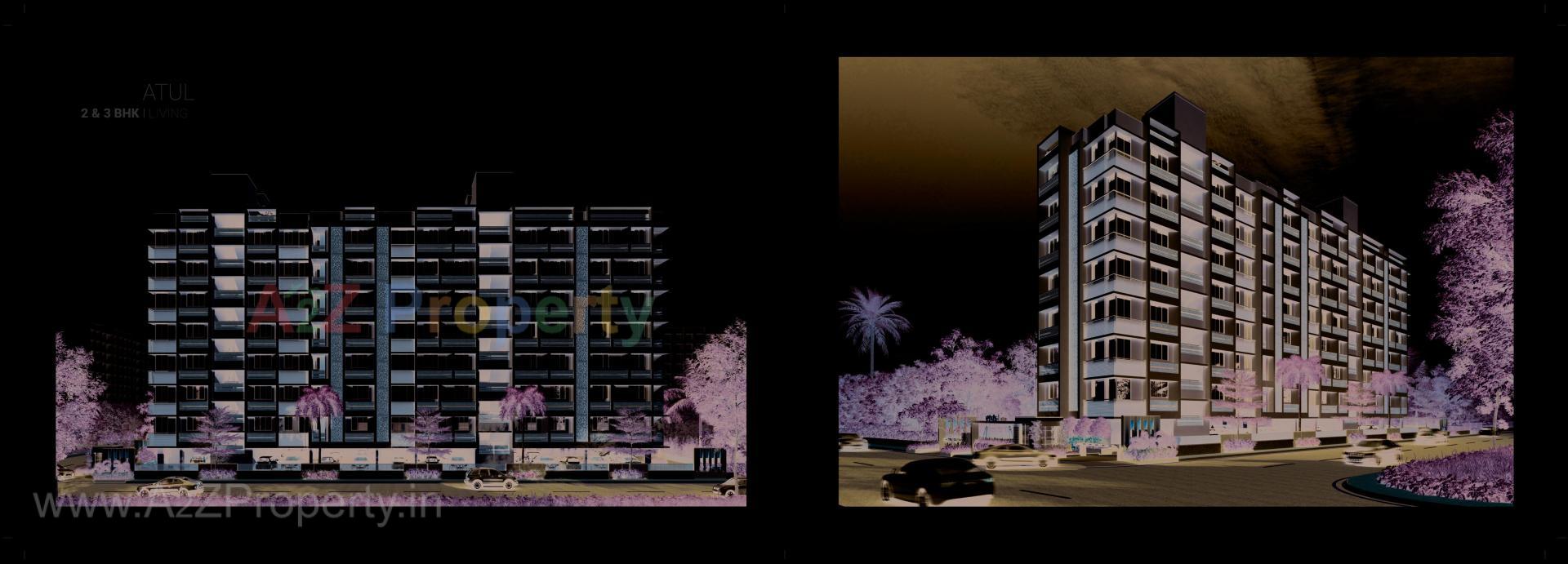 3D Elevation of real estate project Sampad Atul located at Naranpura, Ahmedabad, Gujarat