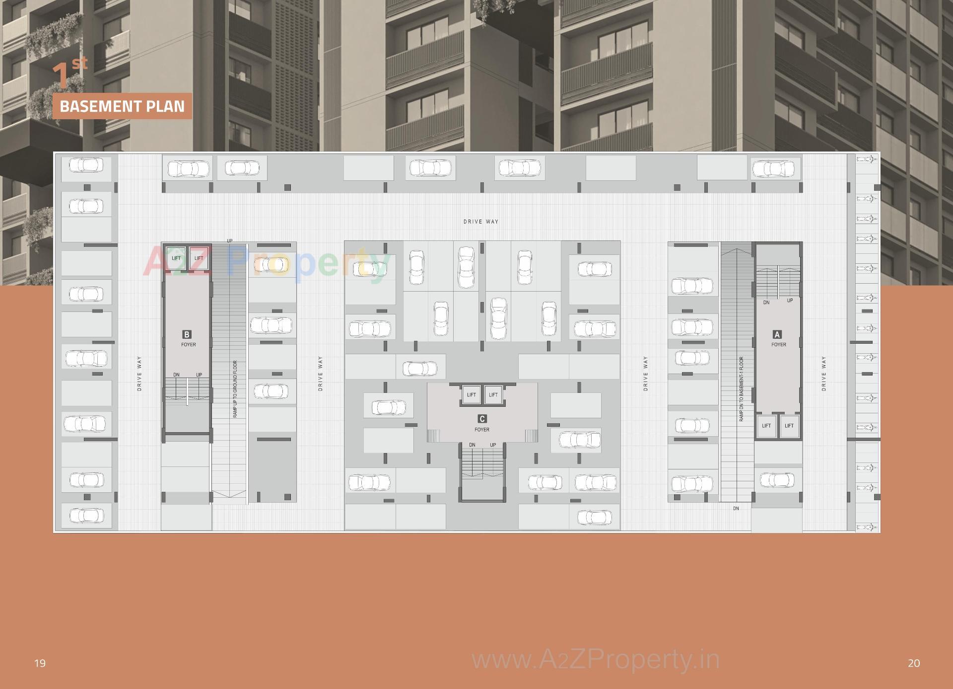 Layout of real estate project Sampad Primero located at Ahmedabad, Ahmedabad, Gujarat