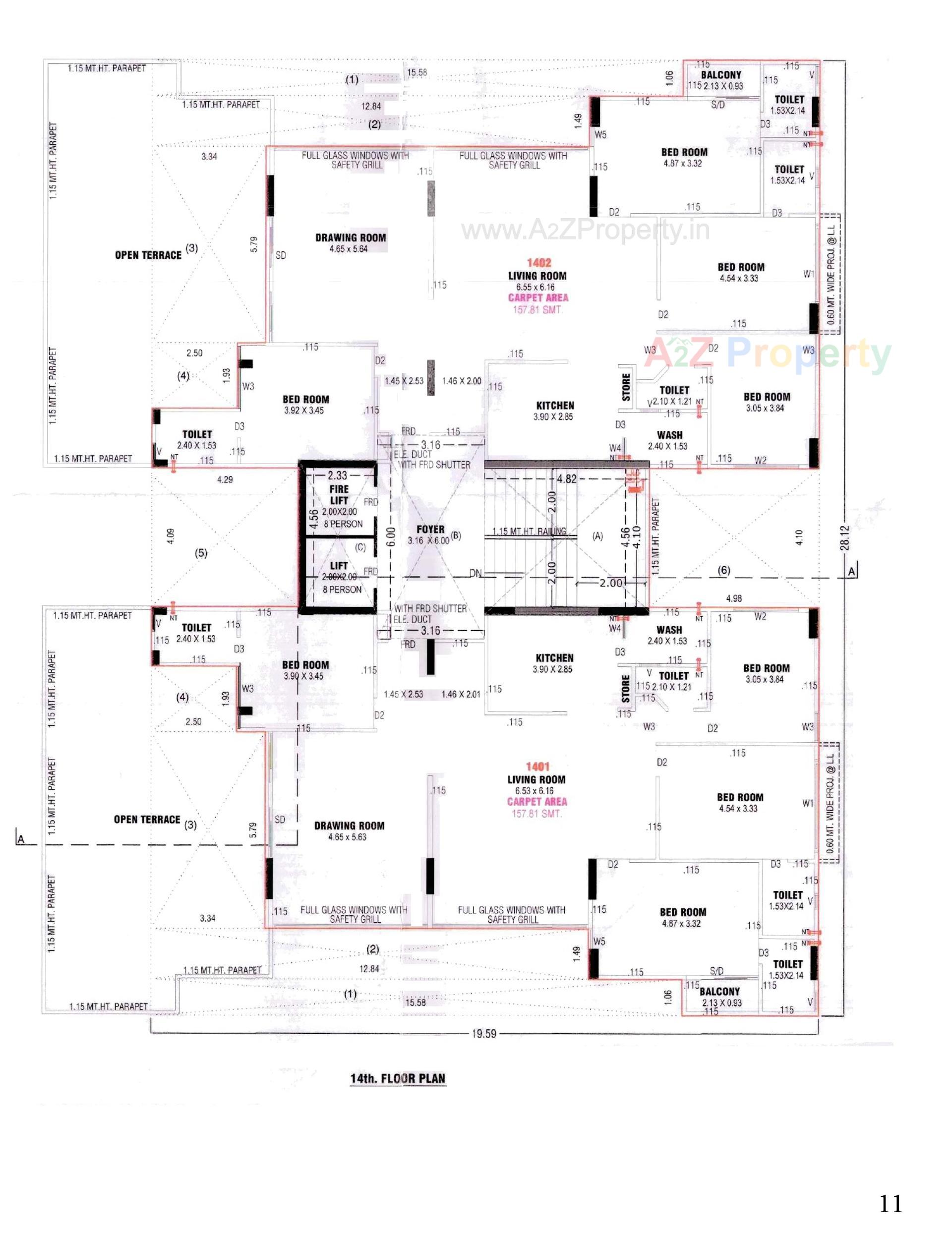 Layout of real estate project Sampath Sky located at Ahmedabad, Ahmedabad, Gujarat