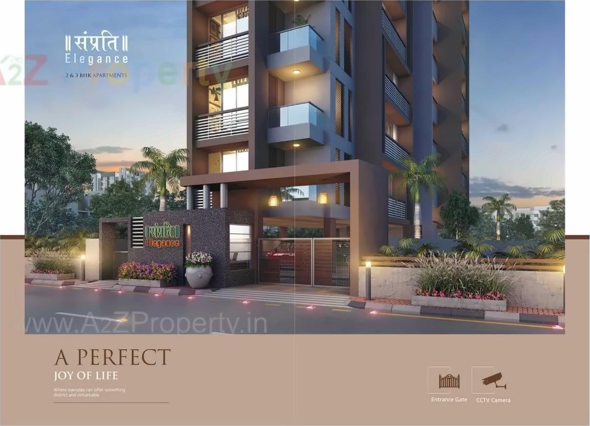 3D Elevation of real estate project Samprati Elegance located at Acher, Ahmedabad, Gujarat