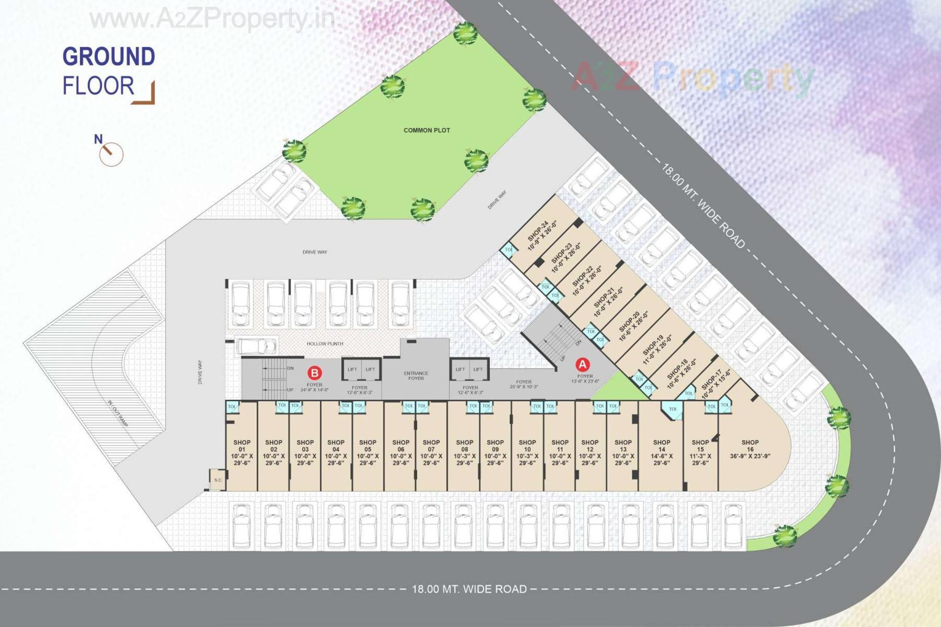 Layout of real estate project Sampriya located at Gota, Ahmedabad, Gujarat