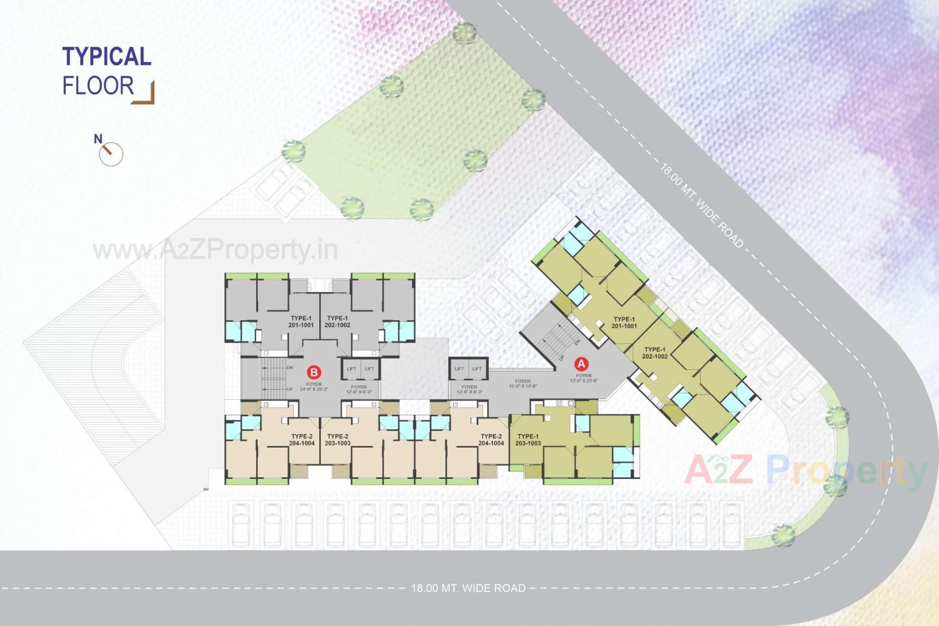 Layout of real estate project Sampriya located at Gota, Ahmedabad, Gujarat