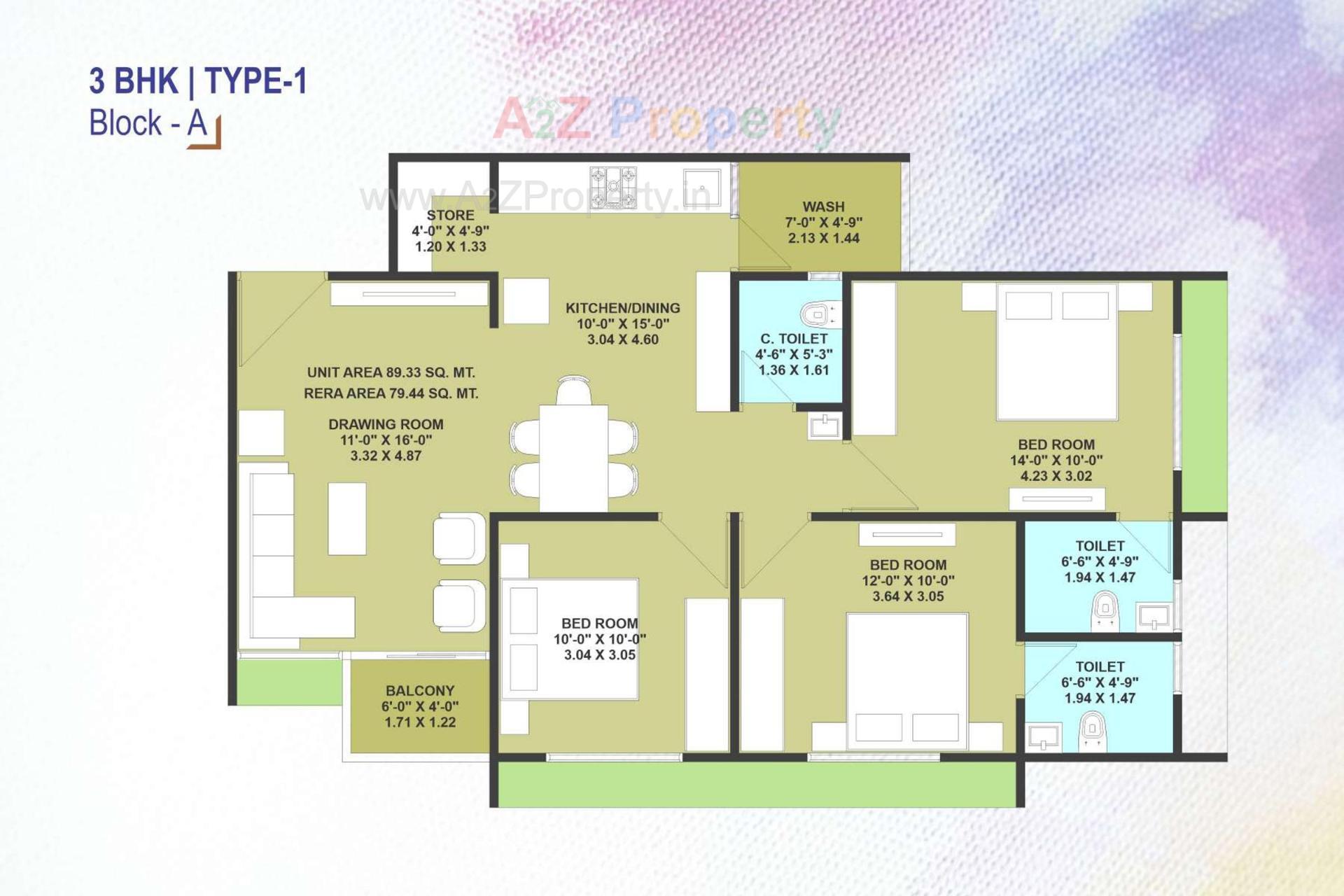 Layout of real estate project Sampriya located at Gota, Ahmedabad, Gujarat