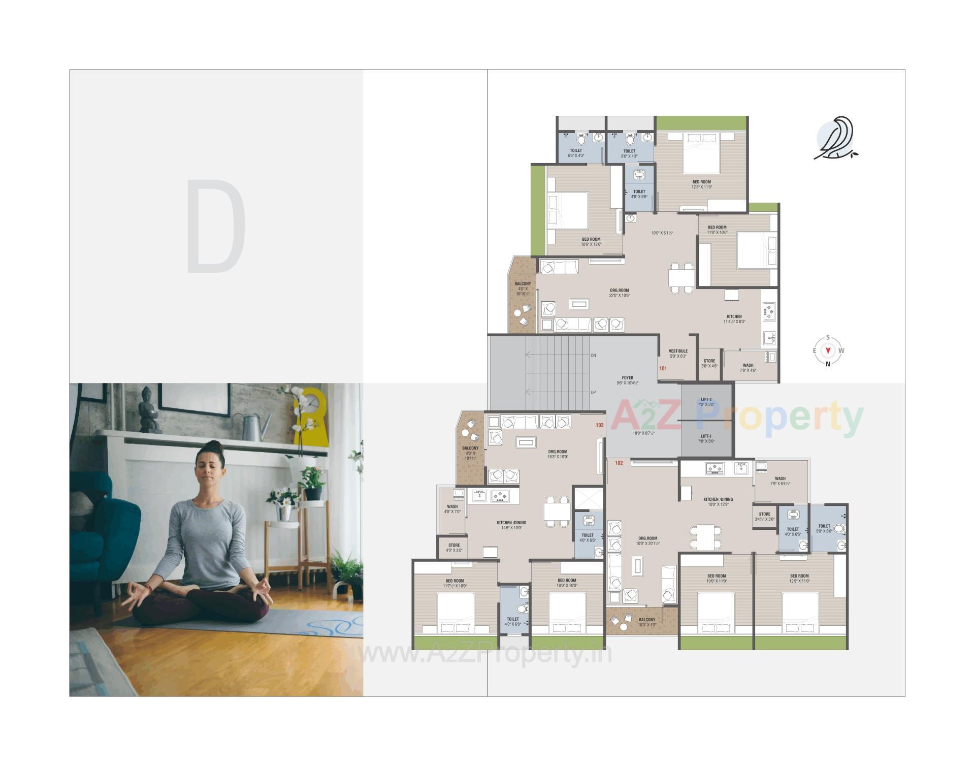 Layout of real estate project Samruddh Nest located at Vastral, Ahmedabad, Gujarat