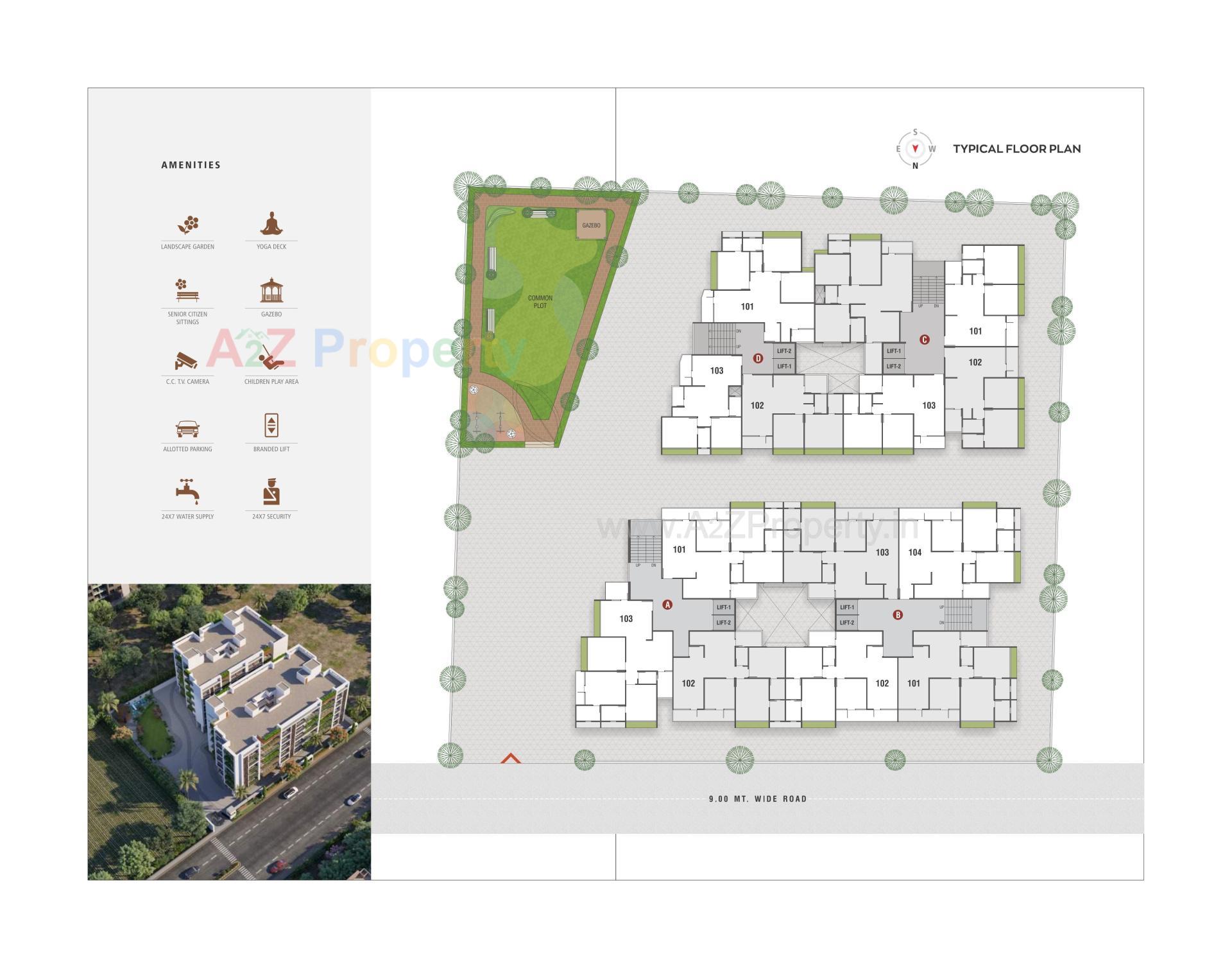 Layout of real estate project Samruddh Nest located at Vastral, Ahmedabad, Gujarat