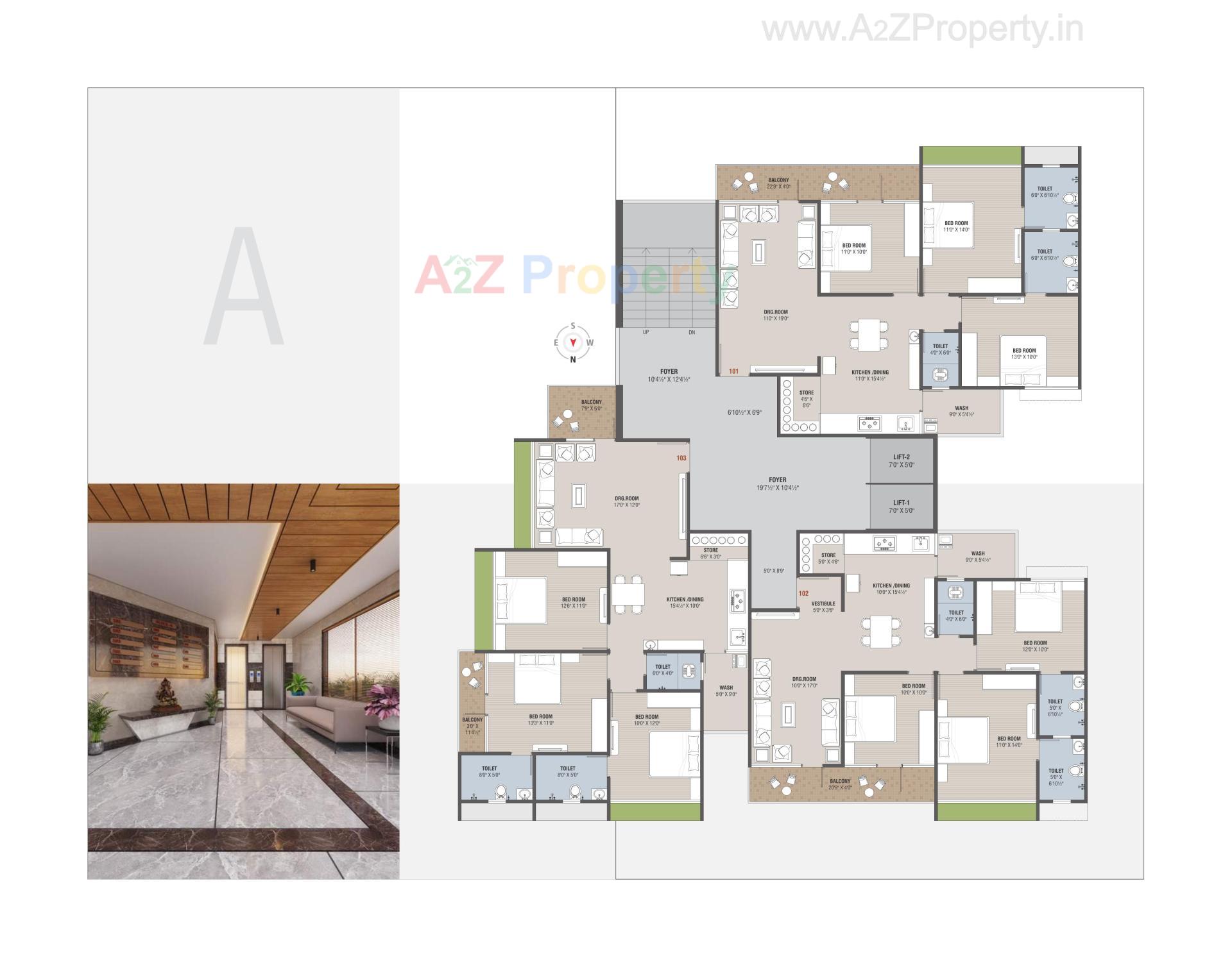 Layout of real estate project Samruddh Nest located at Vastral, Ahmedabad, Gujarat