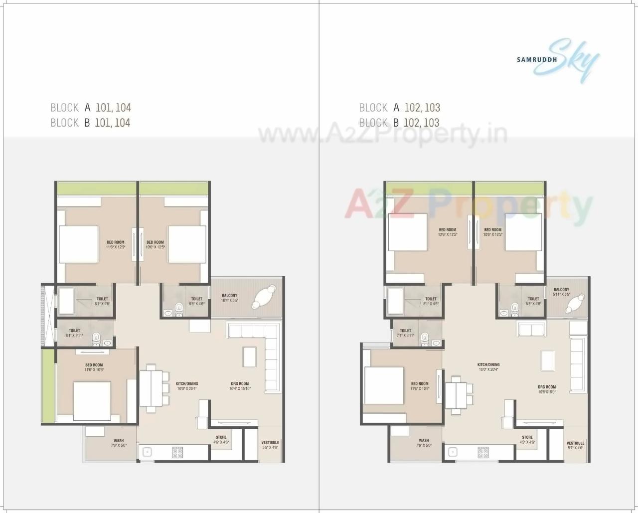 Layout of real estate project Samruddh Sky located at Singrva, Ahmedabad, Gujarat