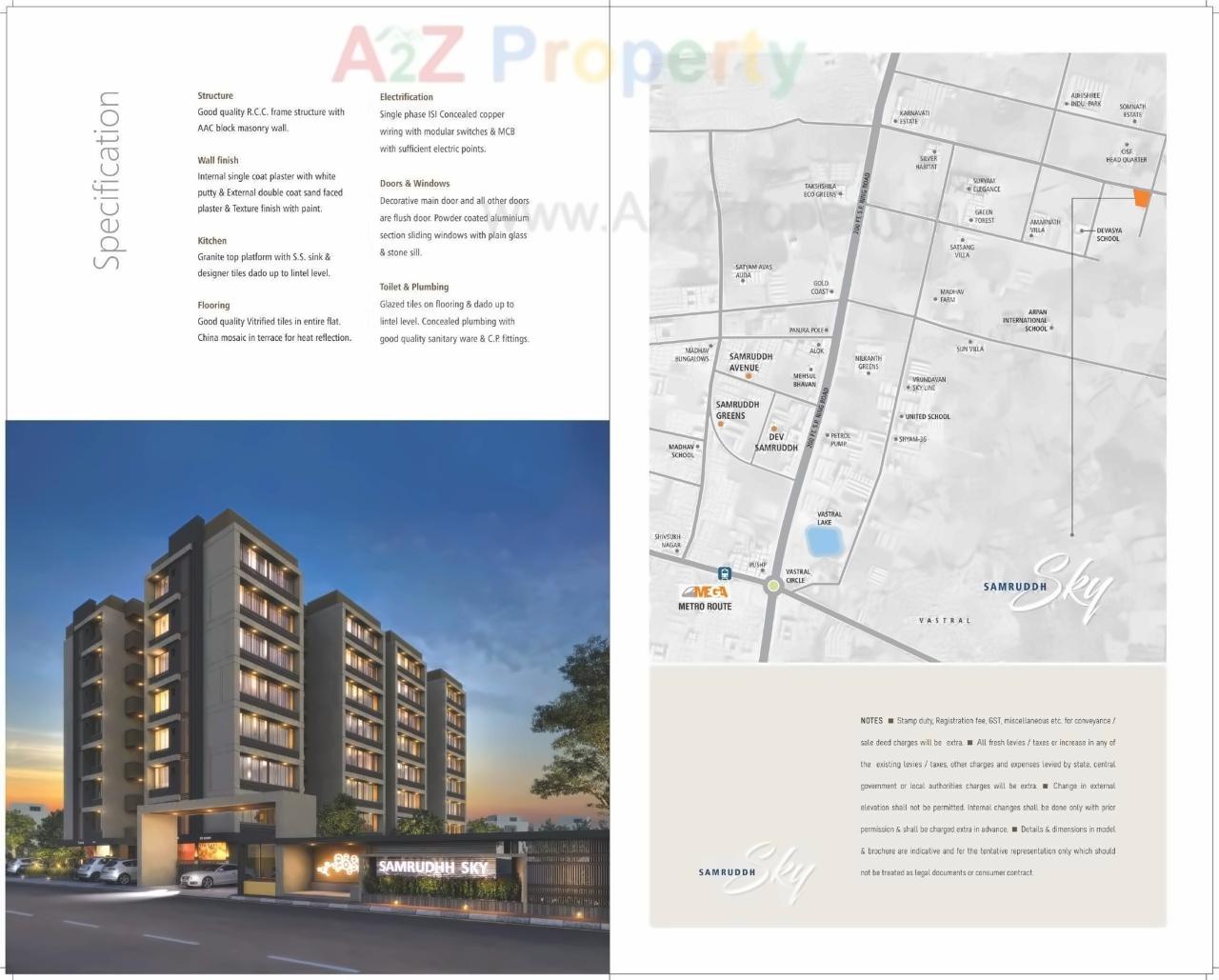  of real estate project Samruddh Sky located at Singrva, Ahmedabad, Gujarat