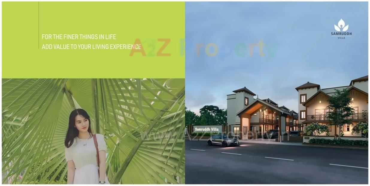 3D Elevation of real estate project Samruddh Villa located at Singarva, Ahmedabad, Gujarat