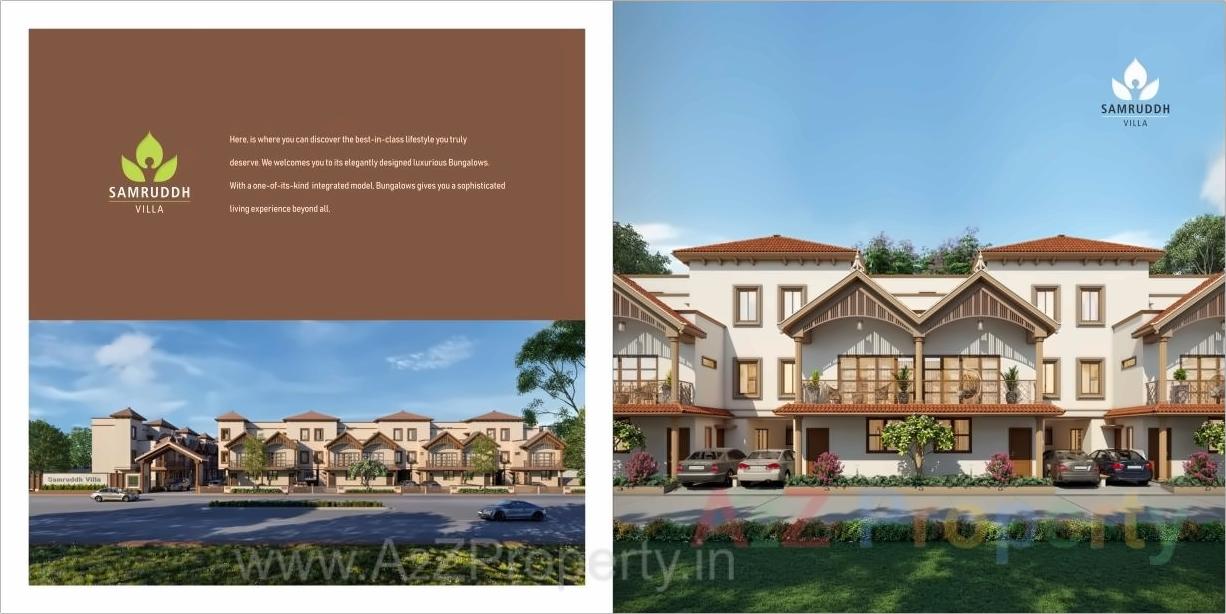 3D Elevation of real estate project Samruddh Villa located at Singarva, Ahmedabad, Gujarat
