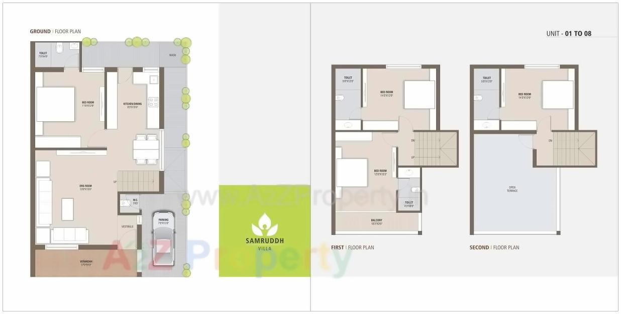 Layout of real estate project Samruddh Villa located at Singarva, Ahmedabad, Gujarat