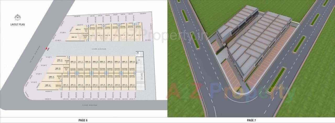 Layout of real estate project Samruddhi Industrial Estate located at Kathwada, Ahmedabad, Gujarat