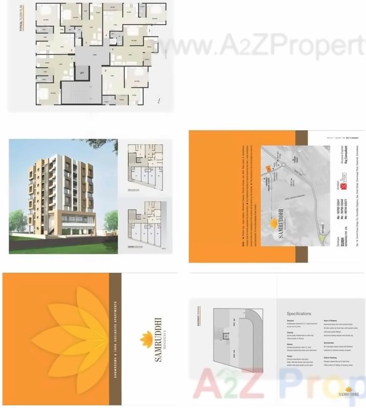 Layout of real estate project Samruddhi Residency located at Sabarmati, Ahmedabad, Gujarat