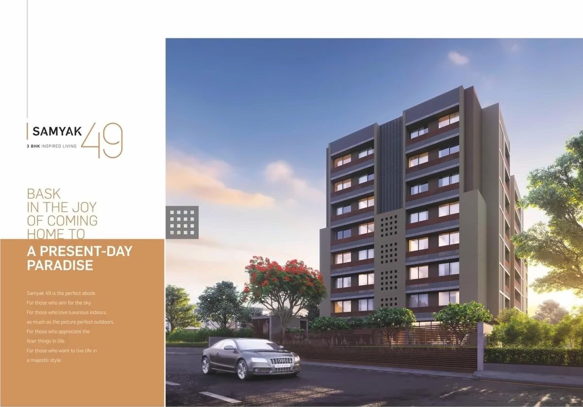 3D Elevation of real estate project Samyak located at Changispur, Ahmedabad, Gujarat