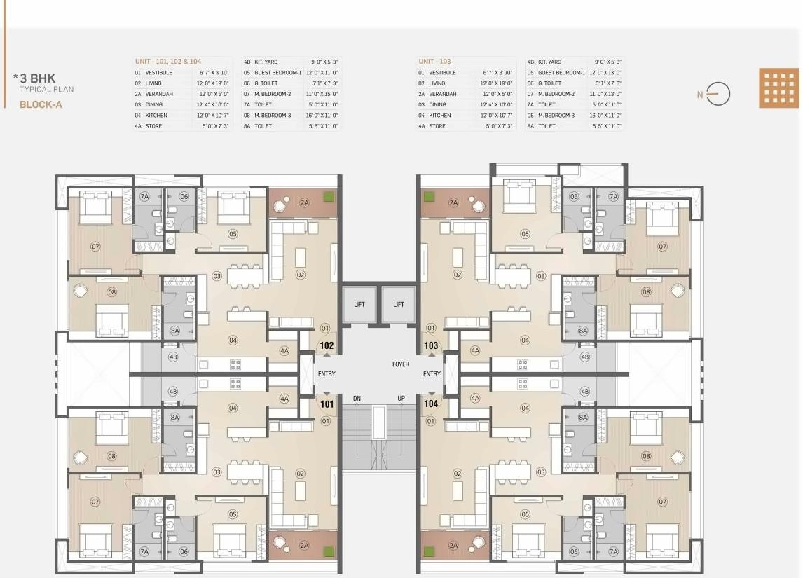 Layout of real estate project Samyak located at Changispur, Ahmedabad, Gujarat